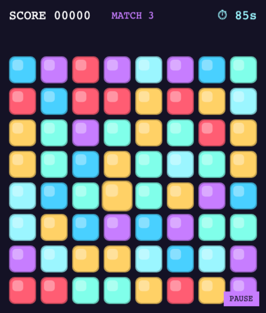 Timed Gem Match Three Puzzle — Cleo HQ screenshot