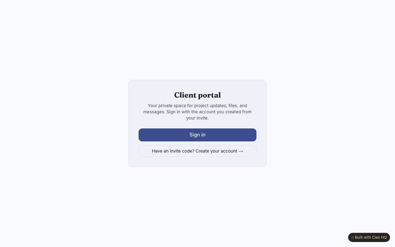 Client Portal