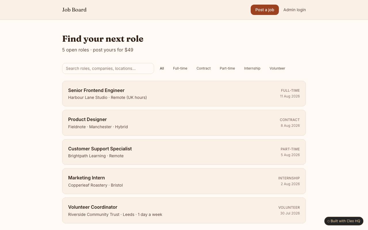Job Board