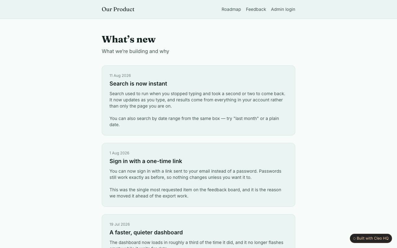 Product Comms