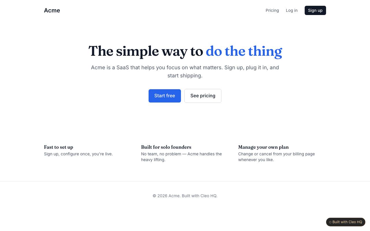 Simple SaaS