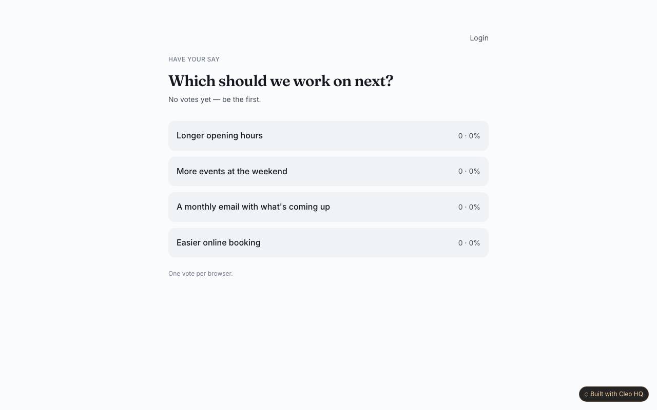 Poll & survey