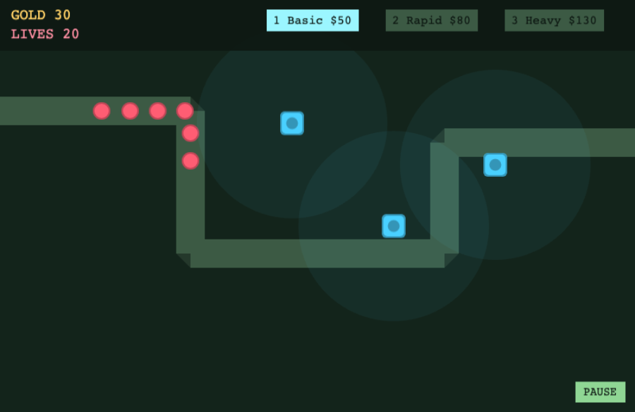 Tower Defense with 12 Waves — Cleo HQ screenshot