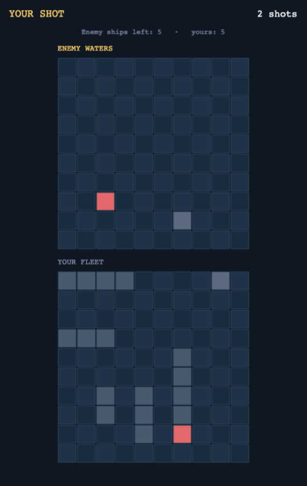 Find the Fleet in Battleship — Cleo HQ screenshot