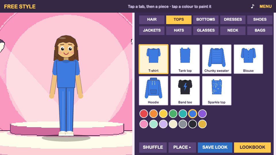Style a Character in a Dress-Up Game — Cleo HQ screenshot