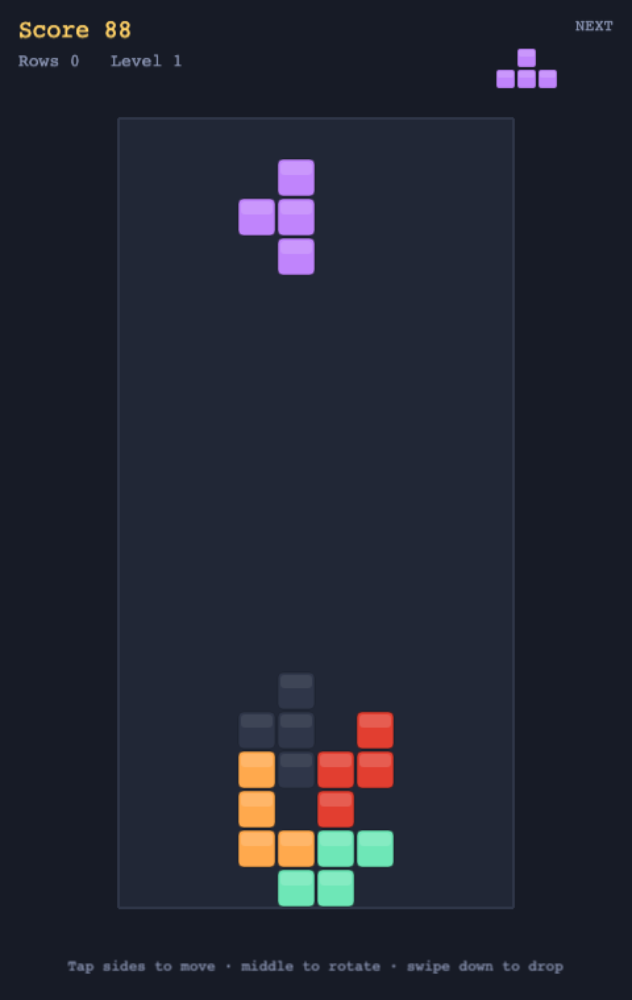 Falling Block Stacking Puzzle — Cleo HQ screenshot
