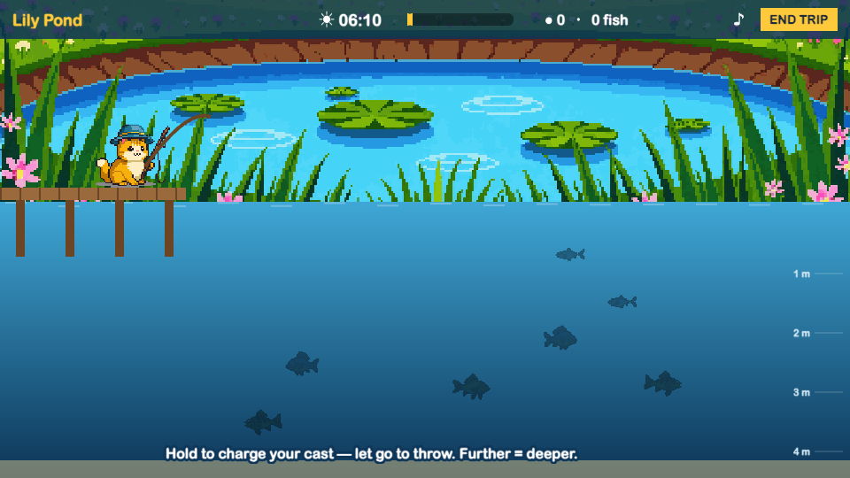 Cast a Line in a Fishing Game — Cleo HQ screenshot