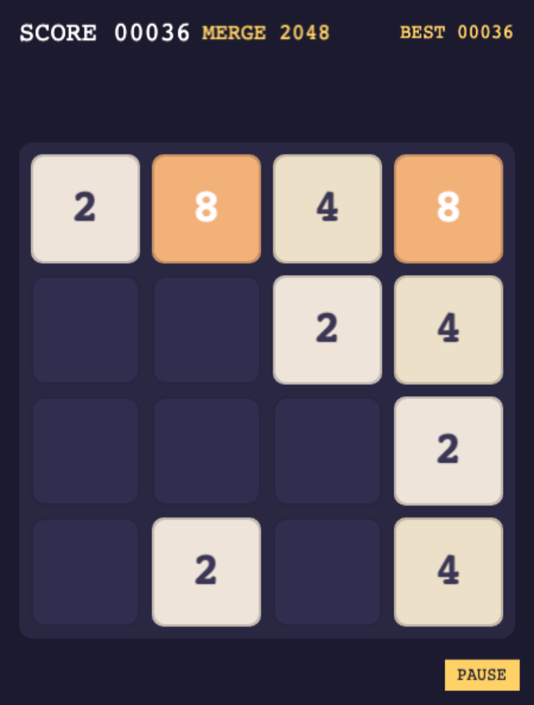 2048 Number Tile Merge Puzzle — Cleo HQ screenshot