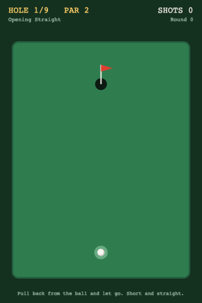 Aim Around Obstacles in 3D Mini Golf — Cleo HQ screenshot