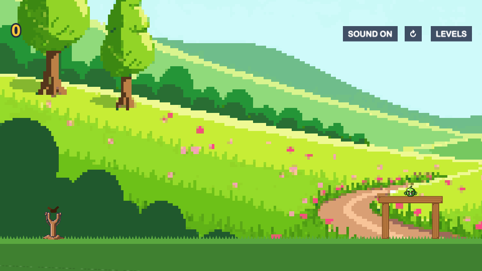 Aim and Fire in a Slingshot Game — Cleo HQ screenshot