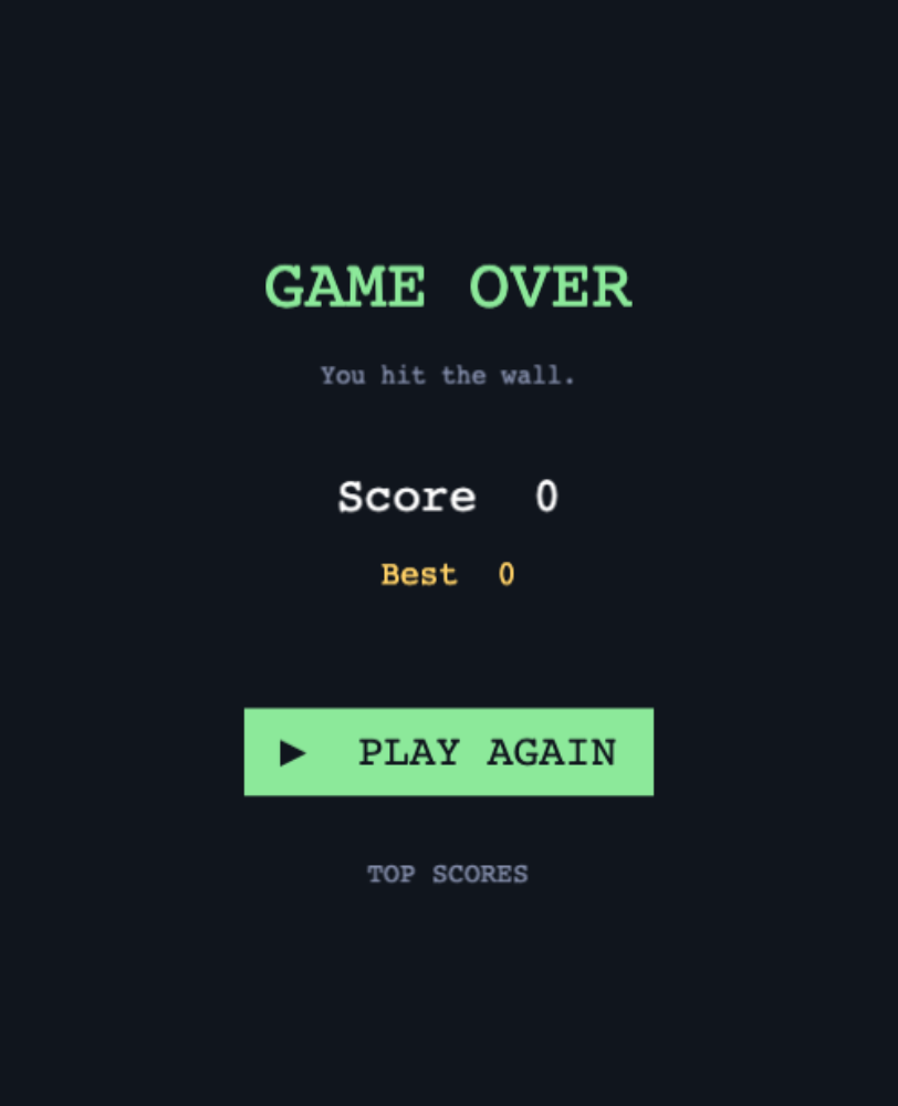 Grid Snake Game with Swipe Controls — Cleo HQ screenshot