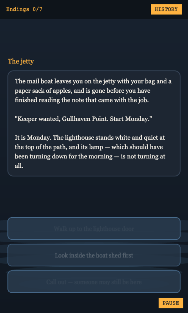 Choose Branches in a Story Adventure — Cleo HQ screenshot