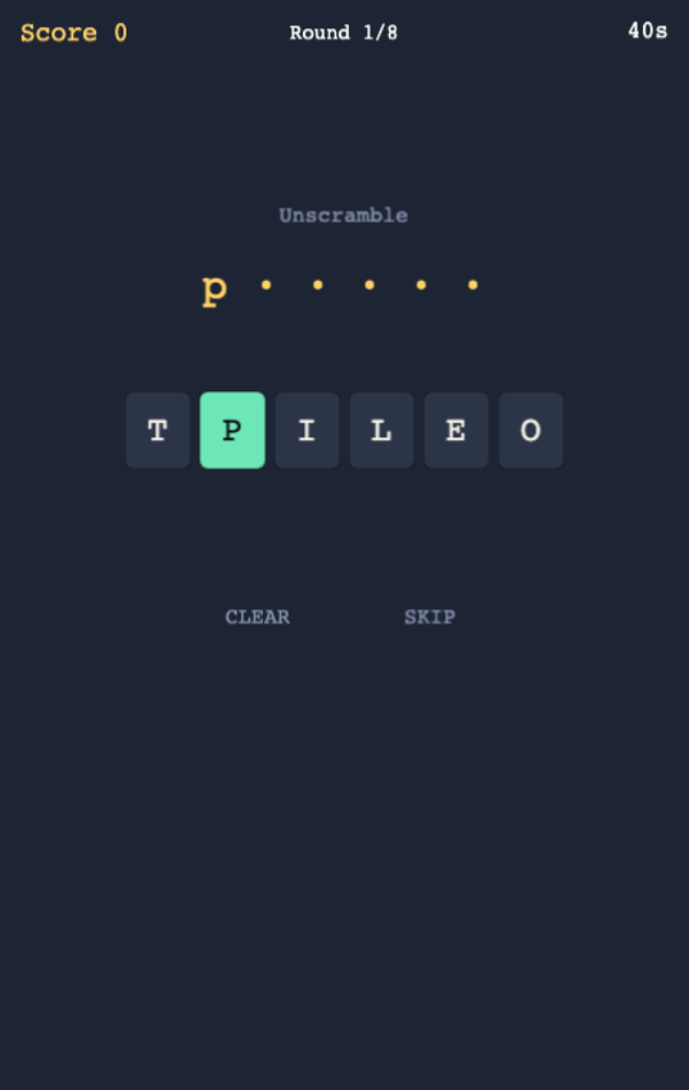 Daily Word and Letter Puzzles — Cleo HQ screenshot